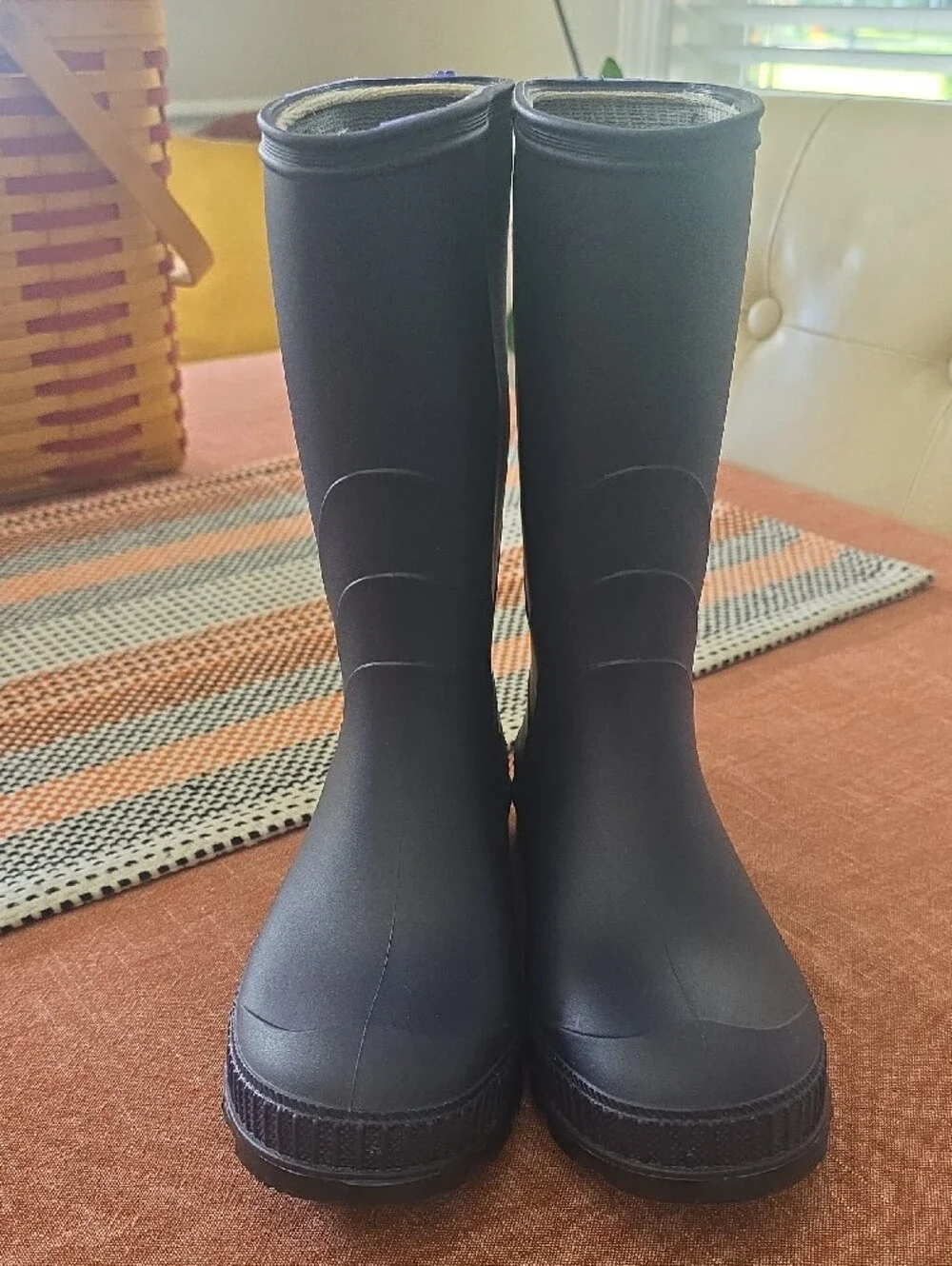 Kamik Navy Waterproof Rubber Boots